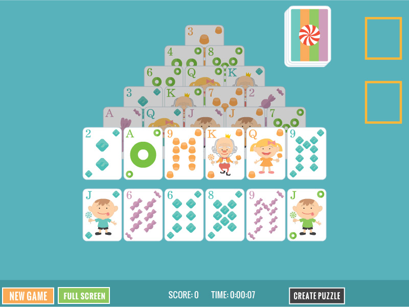Candy Pyramid Solitaire