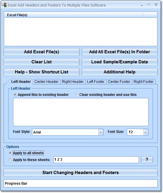 Excel Add Headers and Footers To Multiple Files So