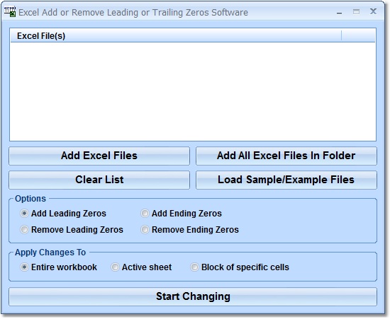 Excel Add or Remove Leading or Trailing Zeros Soft