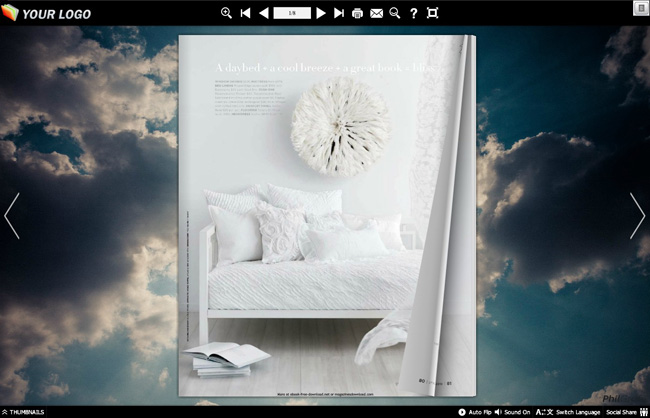 Sky Light Theme for eFlip Software