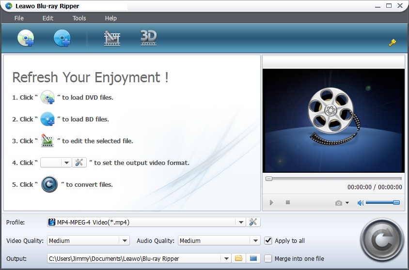 Leawo Blu-ray to DVD Converter