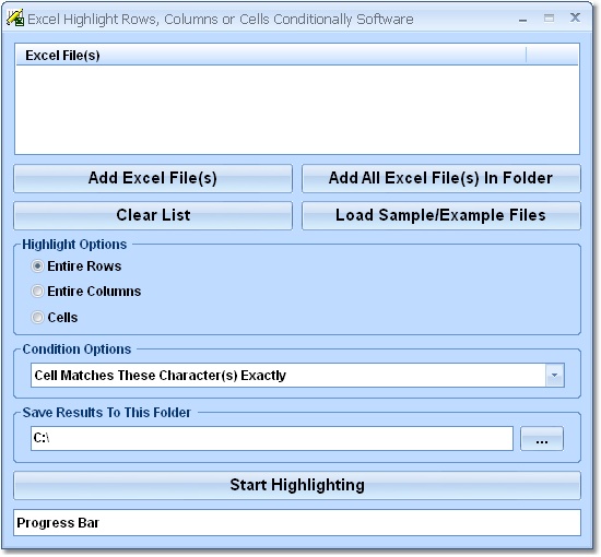 Excel Highlight Rows, Columns or Cells Conditional