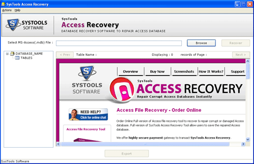 Perfect Advance Access Database Recovery