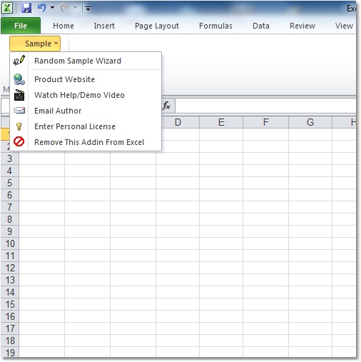 Excel Random Sample Software