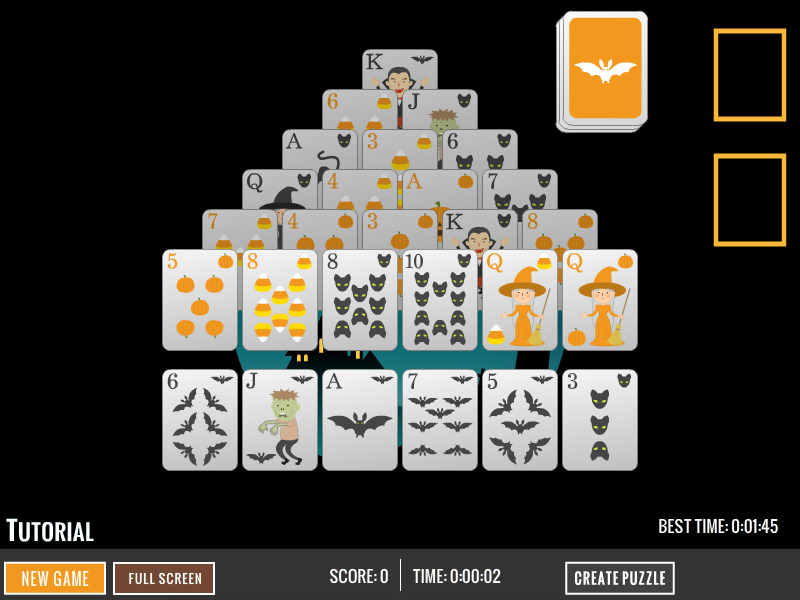 Halloween Pyramid Solitaire