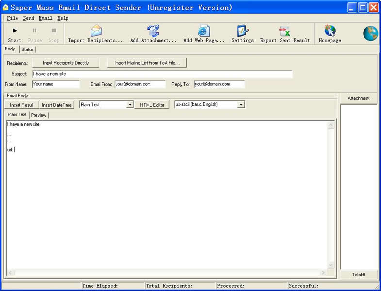 Super Mass Email Direct Sender
