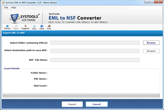 Thunderbird to NSF mail Conversion