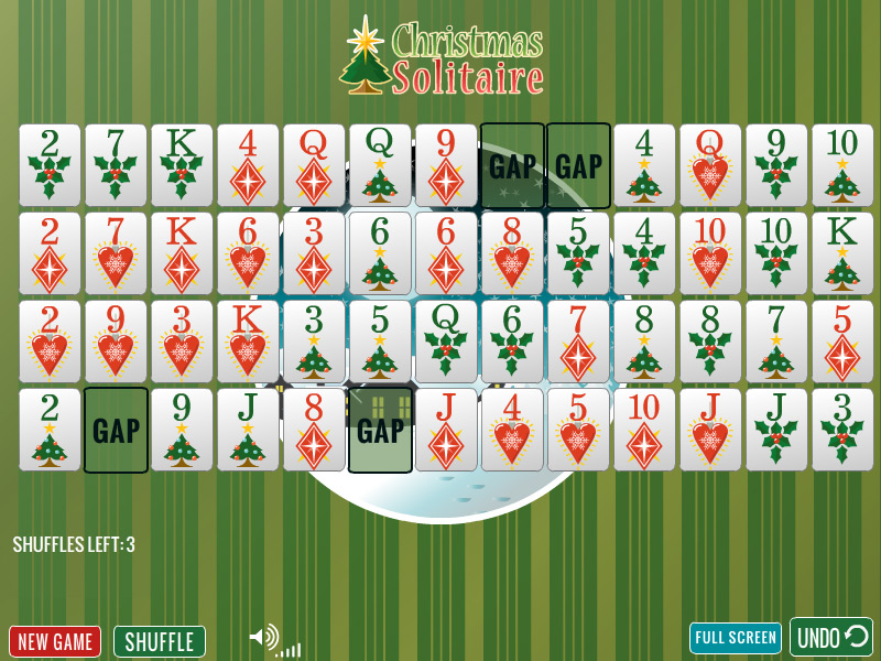 Christmas Gaps Solitaire