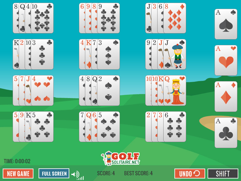 Golfer Cruel Solitaire