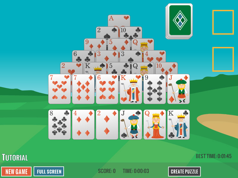 Golfer Pyramid Solitaire