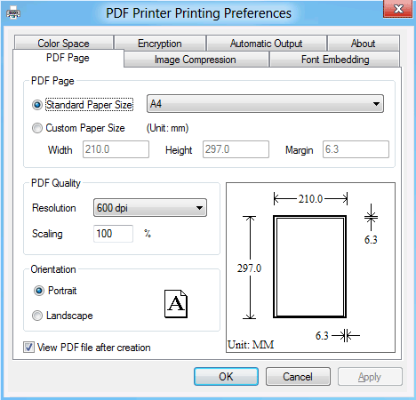 PDF Printer for Windows