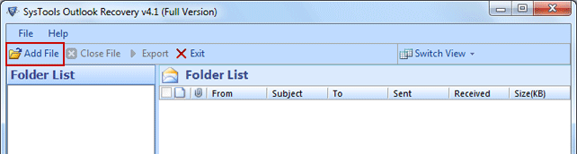 Scan Corrupt PST File