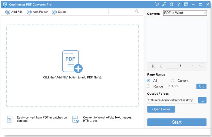 Coolmuster PDF Converter Pro