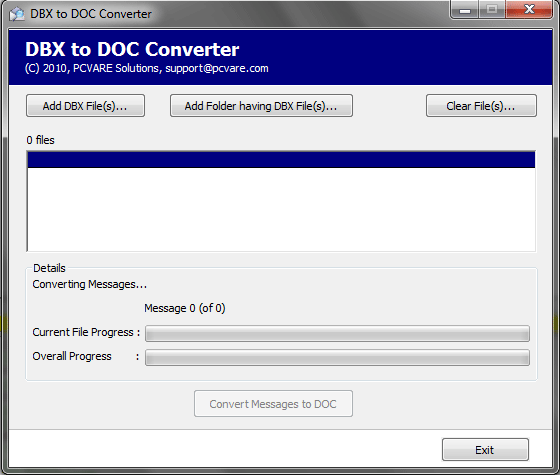 Convert DBX to Word