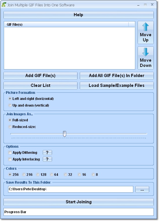 Join Multiple GIF Files Into One Software