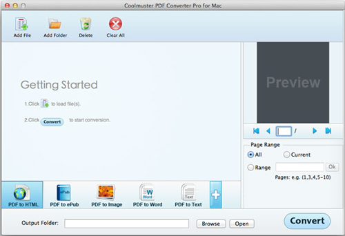 Coolmuster PDF Converter Pro for Mac