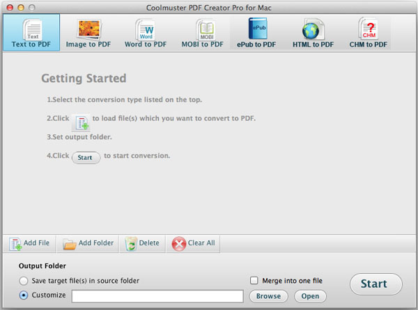 Coolmuster PDF Creator Pro for Mac