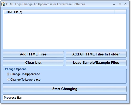 HTML Tags Change To Uppercase or Lowercase Softwar