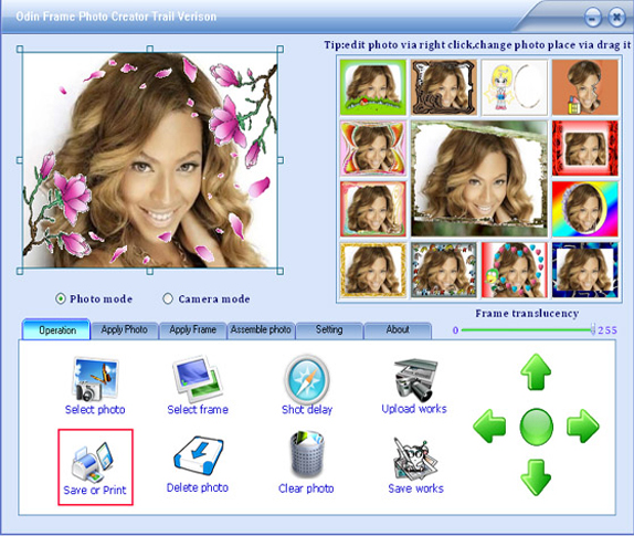 Latest Odin Frame Photo Creator installer