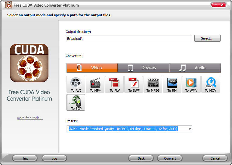 Free CUDA Video Converter Platinum