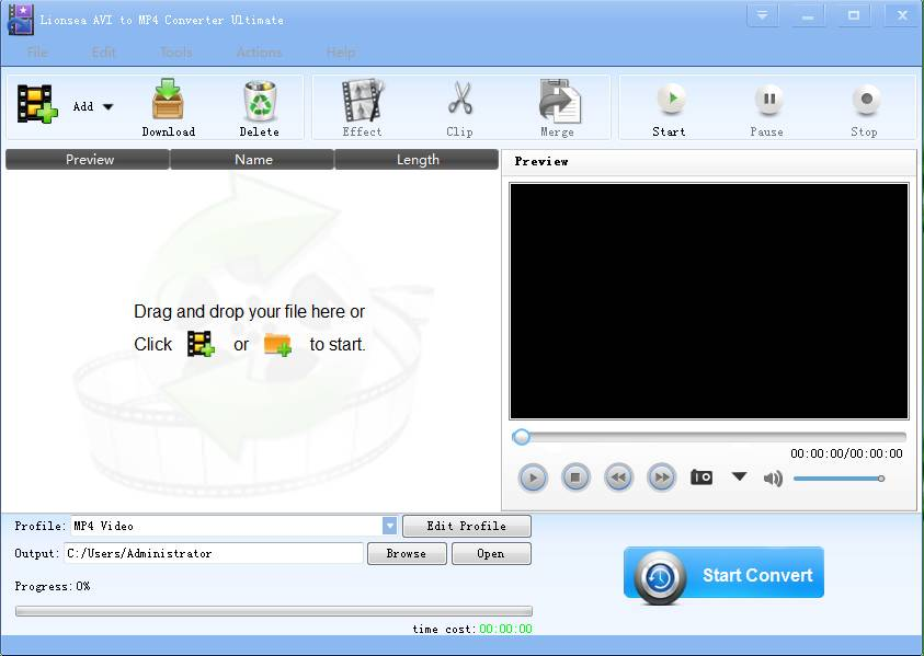 Lionsea AVI To MP4 Converter Ultimate