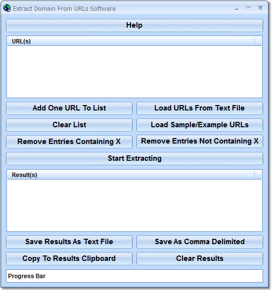 Extract Domain From URLs Software