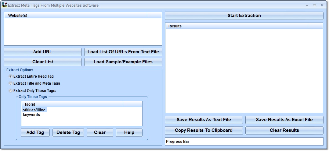 Extract Meta Tags From Multiple Websites Software