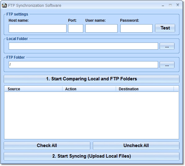 FTP Synchronization Software