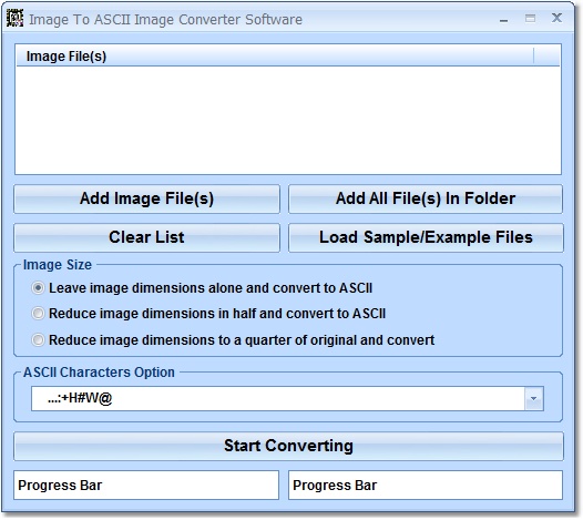Image To ASCII Image Converter Software