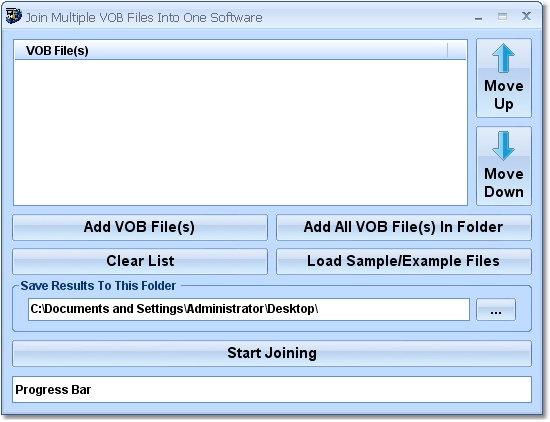 Join Multiple VOB Files Into One Software