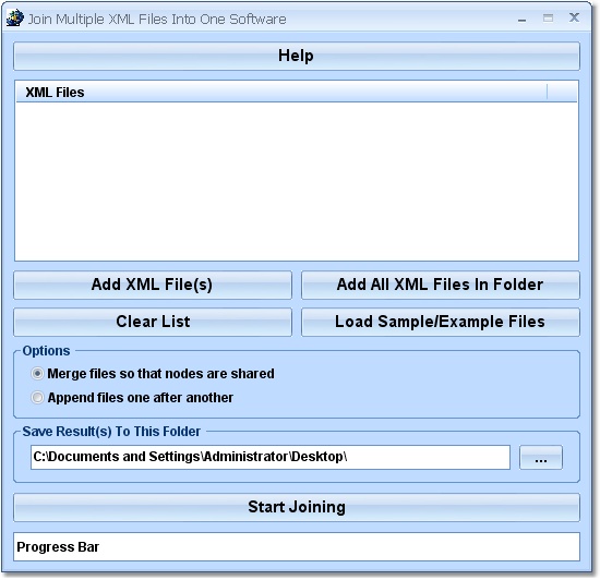 Join Multiple XML Files Into One Software