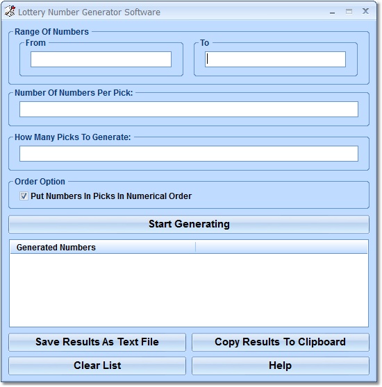 Lottery Number Generator Software