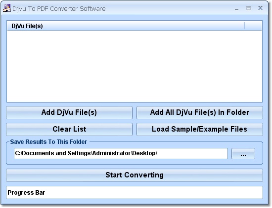 DjVu To PDF Converter Software