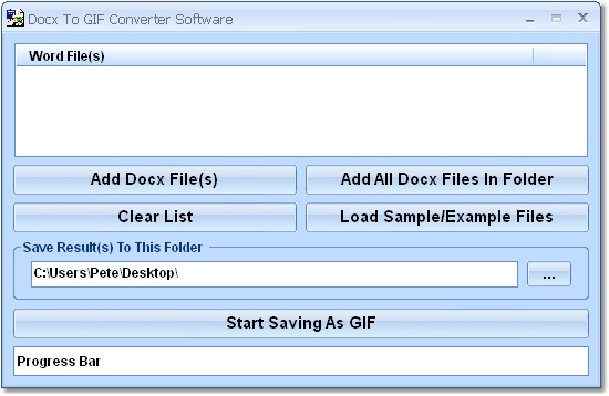 Docx To GIF Converter Software