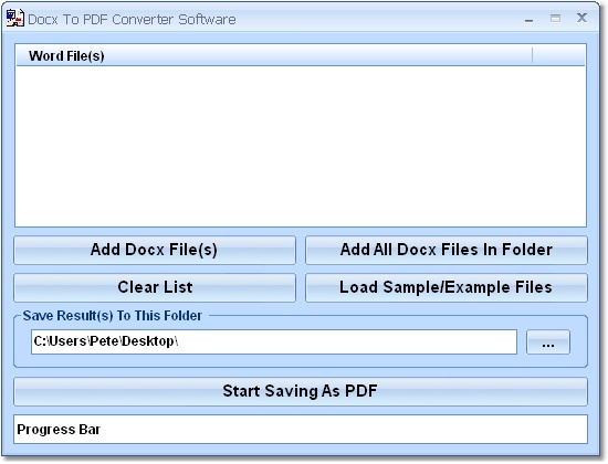 Docx To PDF Converter Software