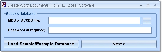 Create Word Documents From MS Access Software