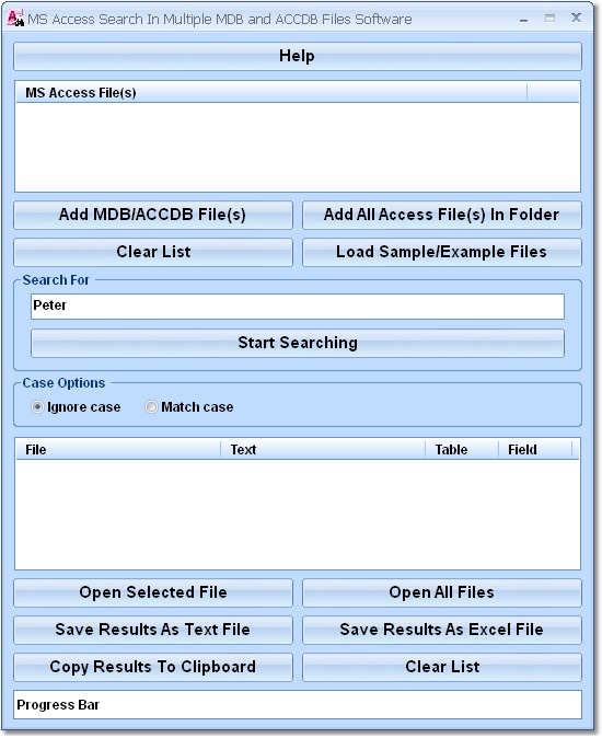 MS Access Search In Multiple MDB and ACCDB Files S