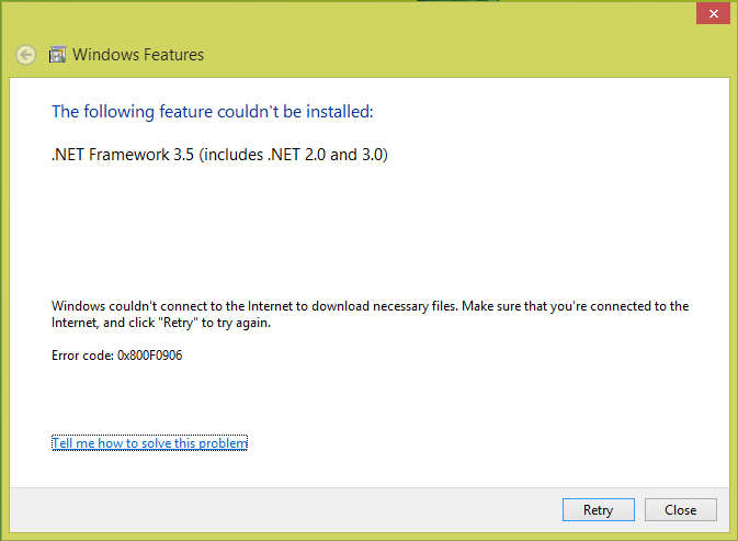 Dot Net 3.5 Features Fix