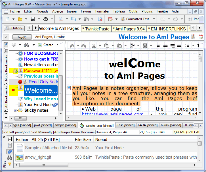 Aml Pages French Version