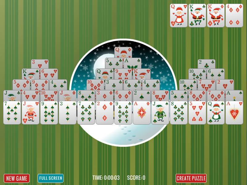 Christmas Giza Solitaire