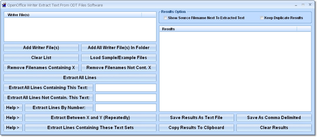 OpenOffice Writer Extract Text From ODT Files Soft