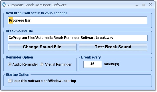 Automatic Break Reminder Software