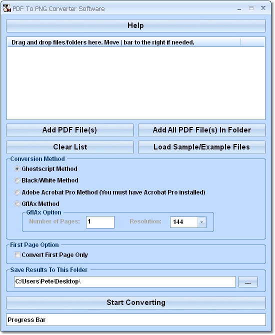 PDF To PNG Converter Software