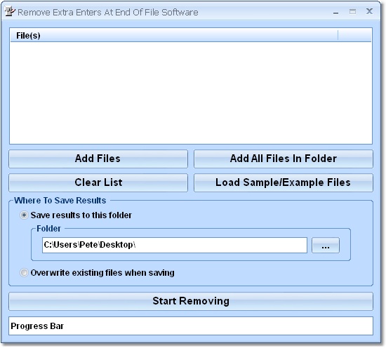 Remove Extra Enters At End Of File Software