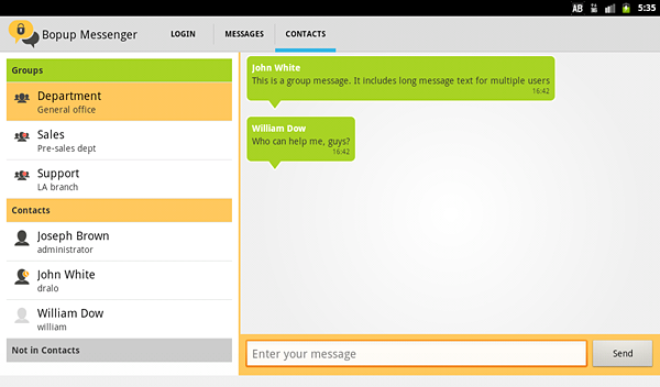 Bopup Messenger for Android