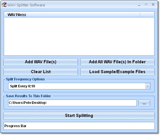 WAV Splitter Software