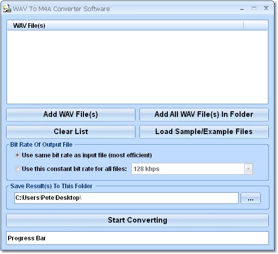 WAV To M4A Converter Software