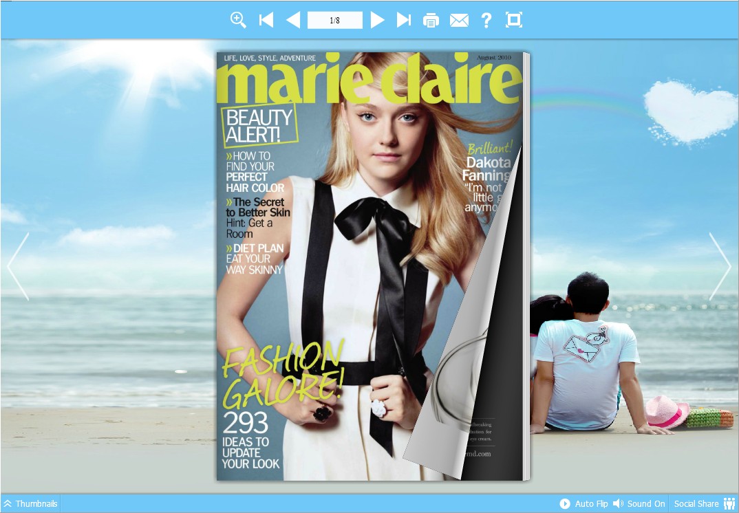 Free HTML5 flipbook Web App maker
