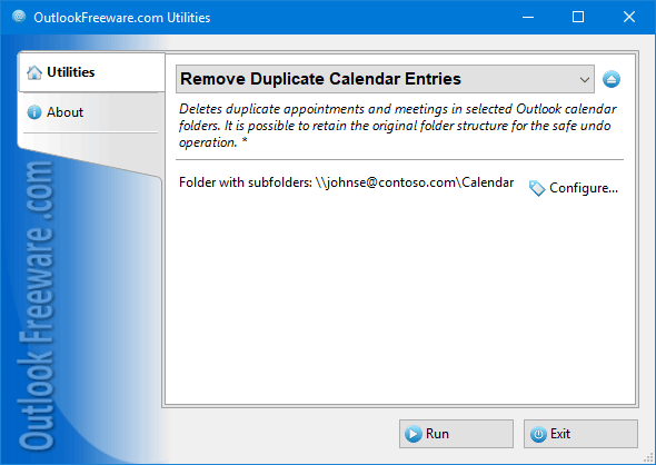 Remove Duplicate Calendar Items for Outlook