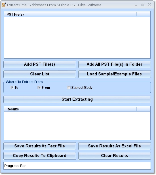 Extract Email Addresses From Multiple PST Files So